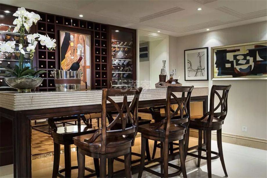 餐厅-天鹅堡145平美式风格设计方案