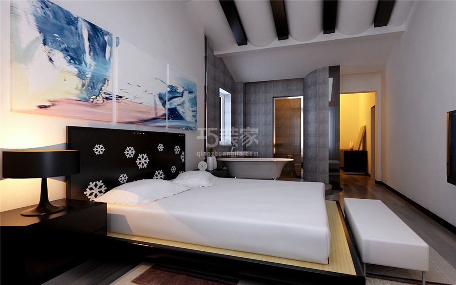 卧室-世家星城200平现代简约风格设计方案