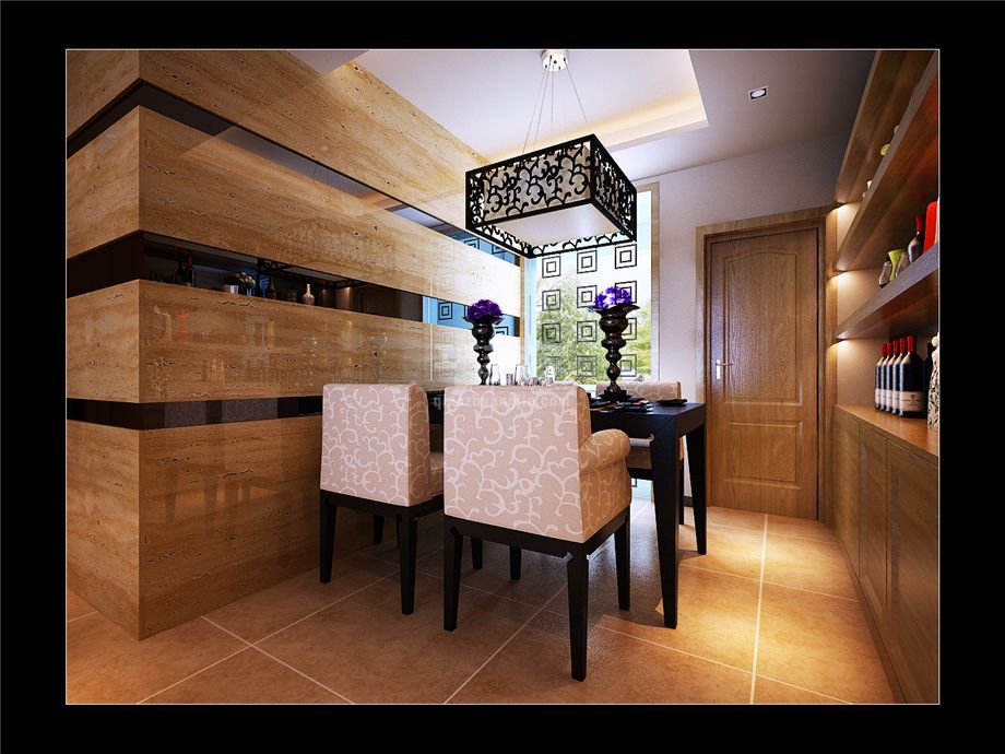 曲江南苑138平新中式风格方案设计