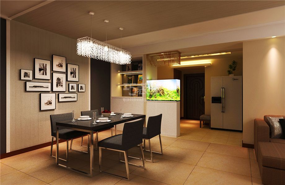 餐厅-枫叶新新家园120平现代简约风格设计方案