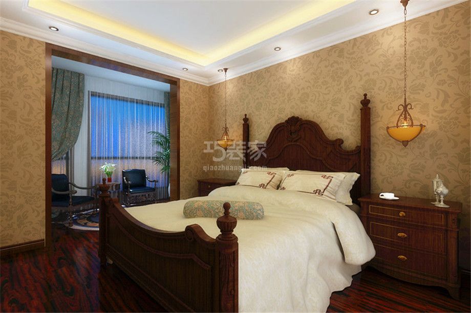 卧室-白桦林间262平欧式风格设计方案