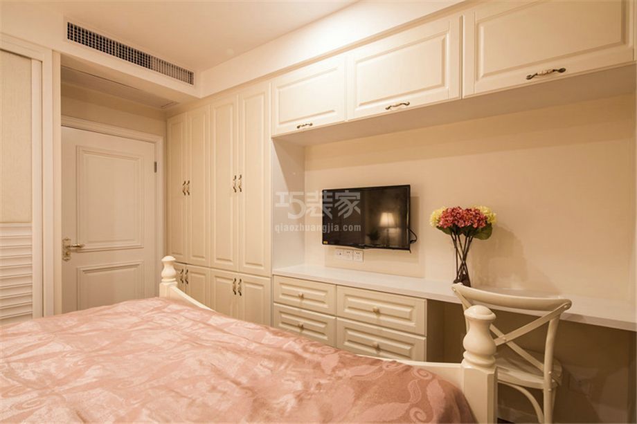 卧室-紫薇风尚100平现代美式风格设计方案