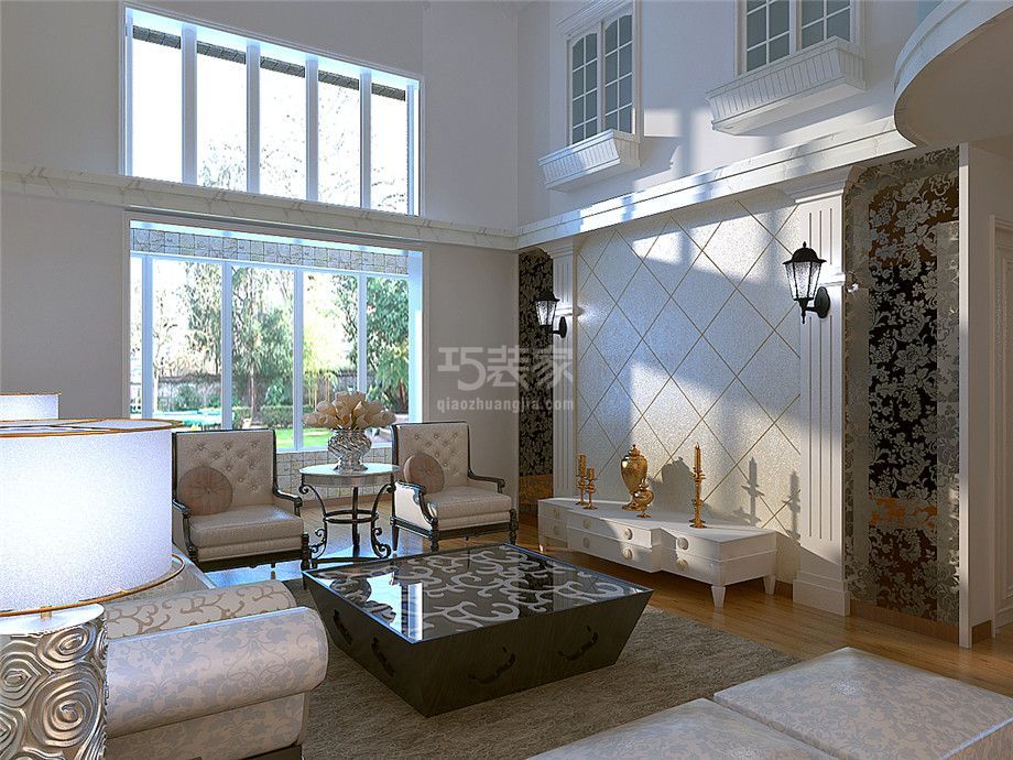 客厅-EE国际300平欧式风格设计方案