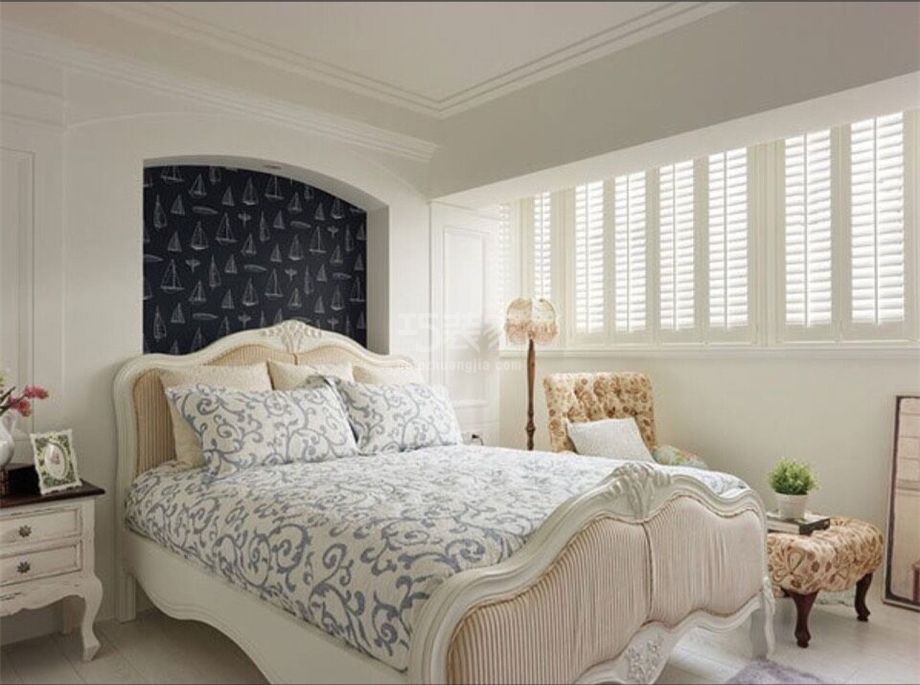 卧室-曲江千林郡100平地中海风格设计方案