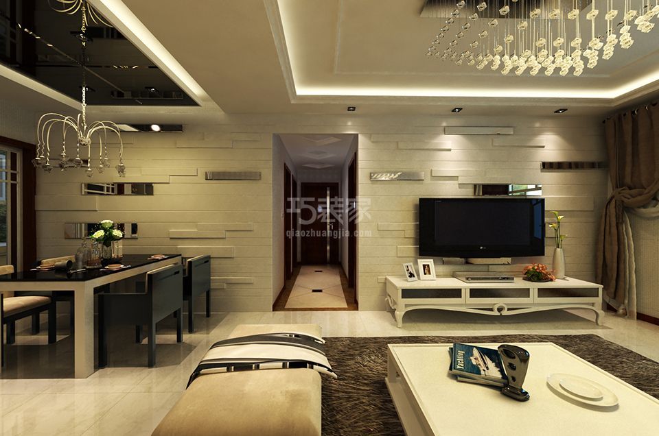 -中海城130平米现代风格设计方案