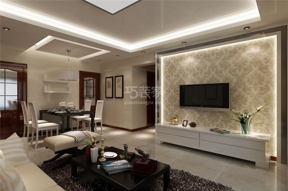 客厅-海景台北湾120平简约风格设计方案