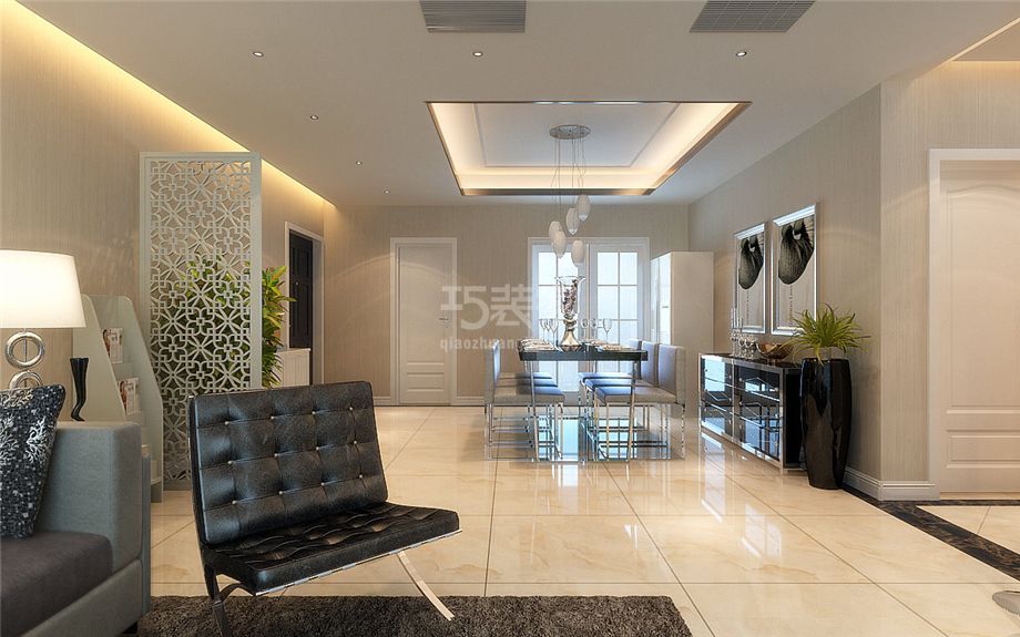 -卡布奇诺国际社区138平简约风格设计方案