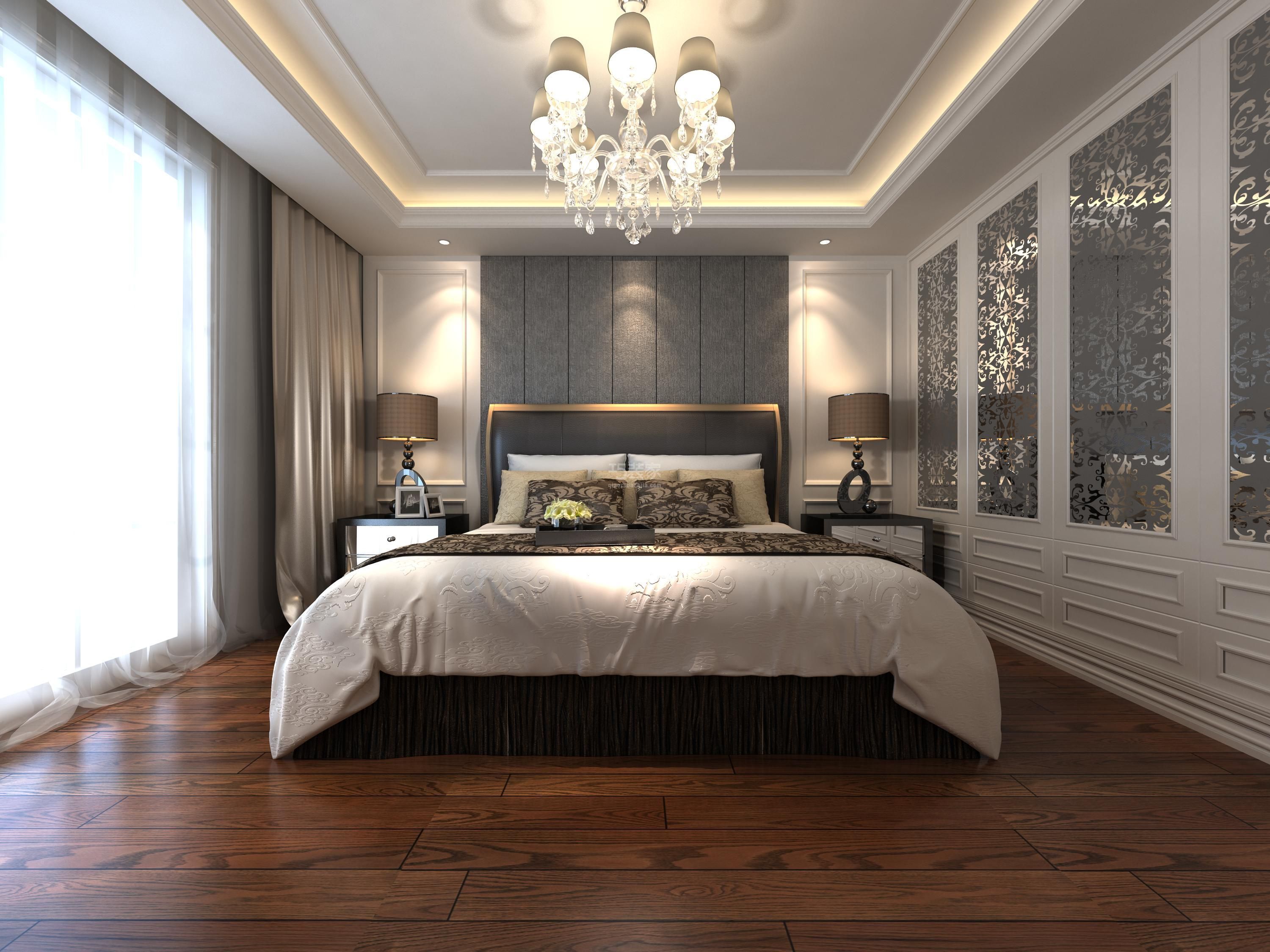 卧室-金水湾87平简欧风格设计方案