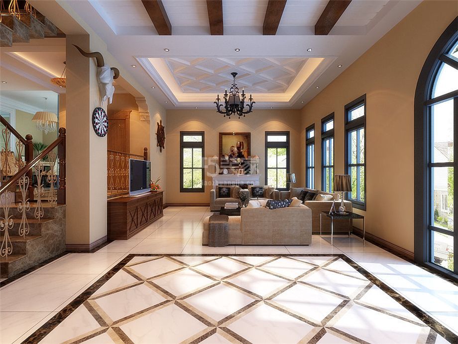 -阳光台365复式简欧风格设计方案