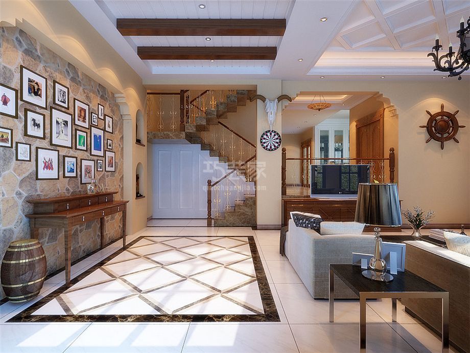 -阳光台365复式简欧风格设计方案