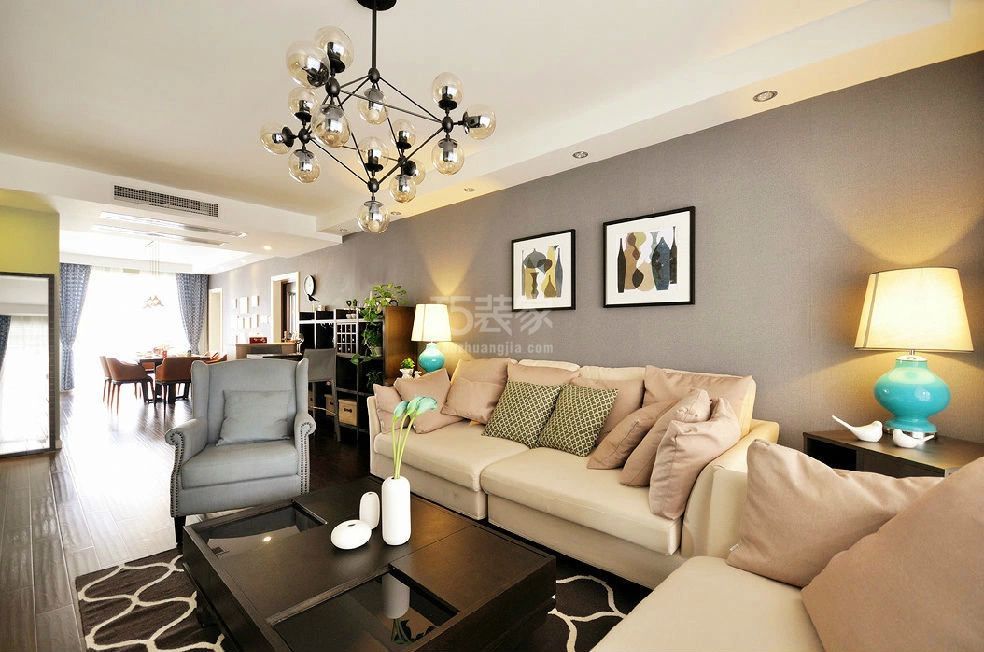 海伦国际128平现代简约设计方案