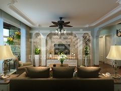 金泰假日花城128平米美式田园风格设计方案