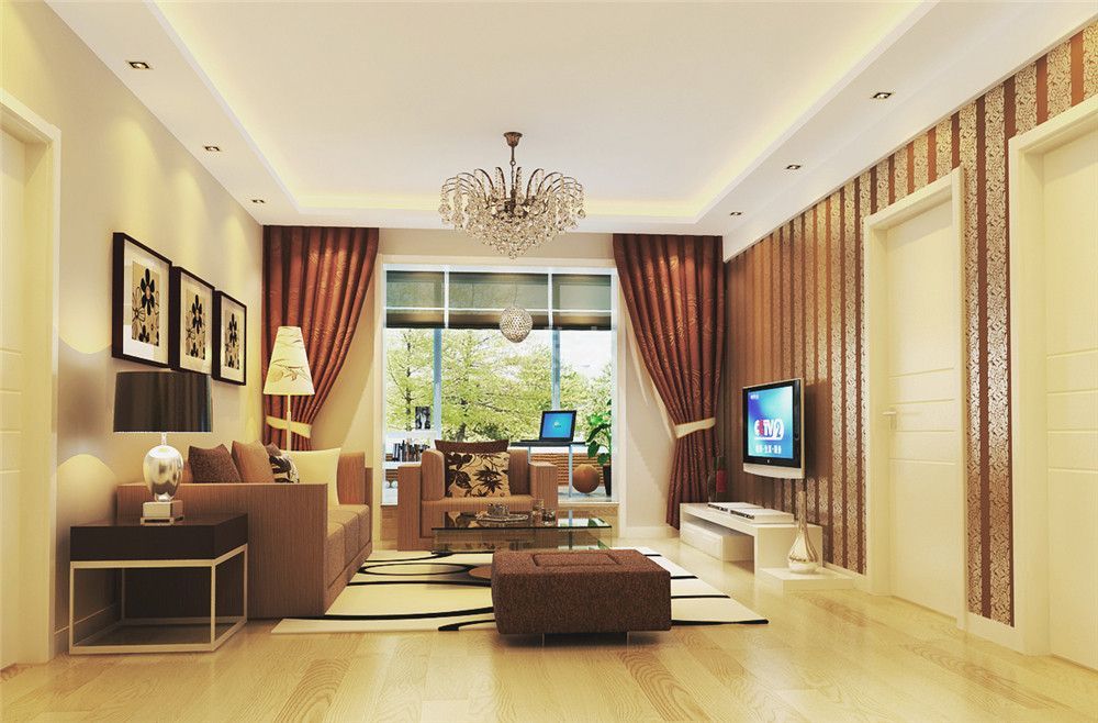 -高新绿地105平米现代简约设计方案