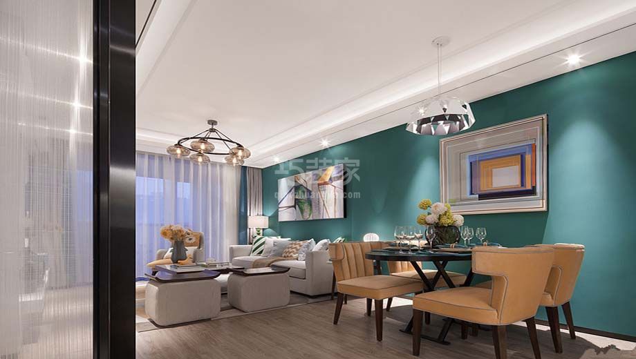 -中冶一曲江山93平米现代简约设计方案