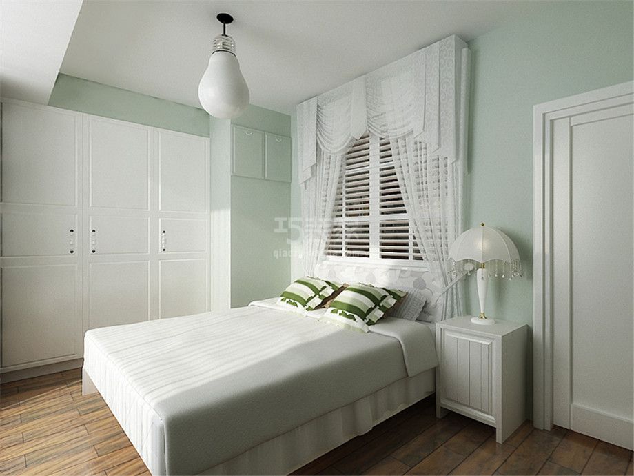 卧室-航天城120平混搭风格设计方案