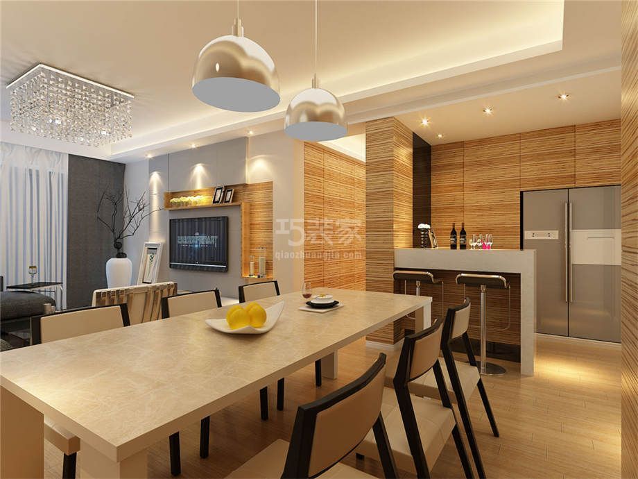 -金业缇香山小区120平米现代简约设计方案