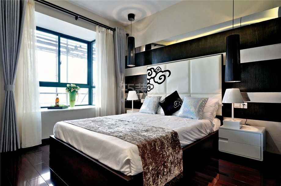 卧室-首创国际160平简约风格设计方案