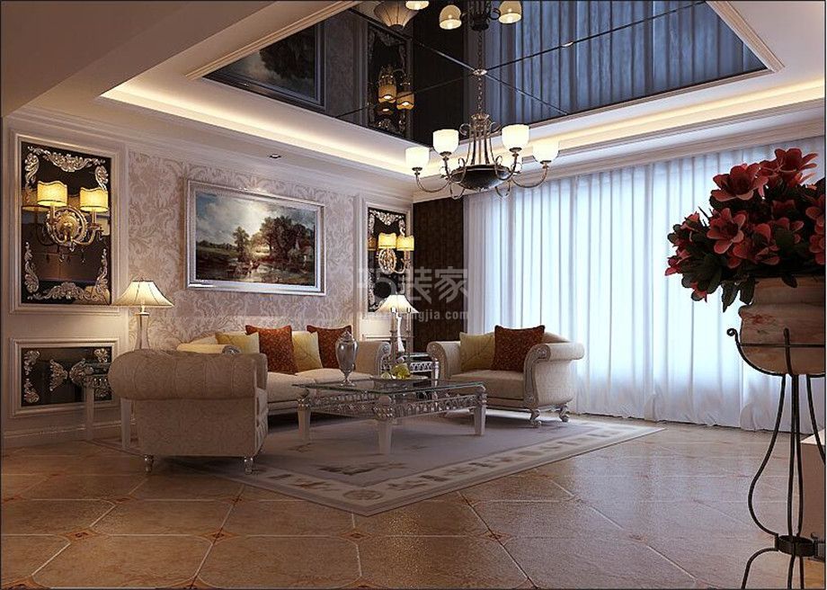 高科尚郡106平米欧式设计方案