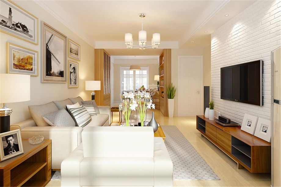 -东方世纪城90平现代简约风格设计方案