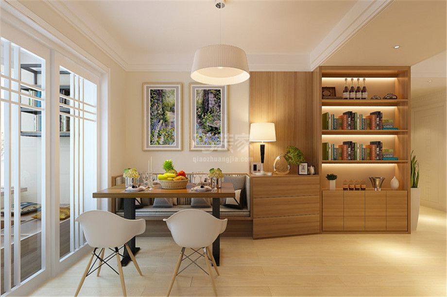 -东方世纪城90平现代简约风格设计方案