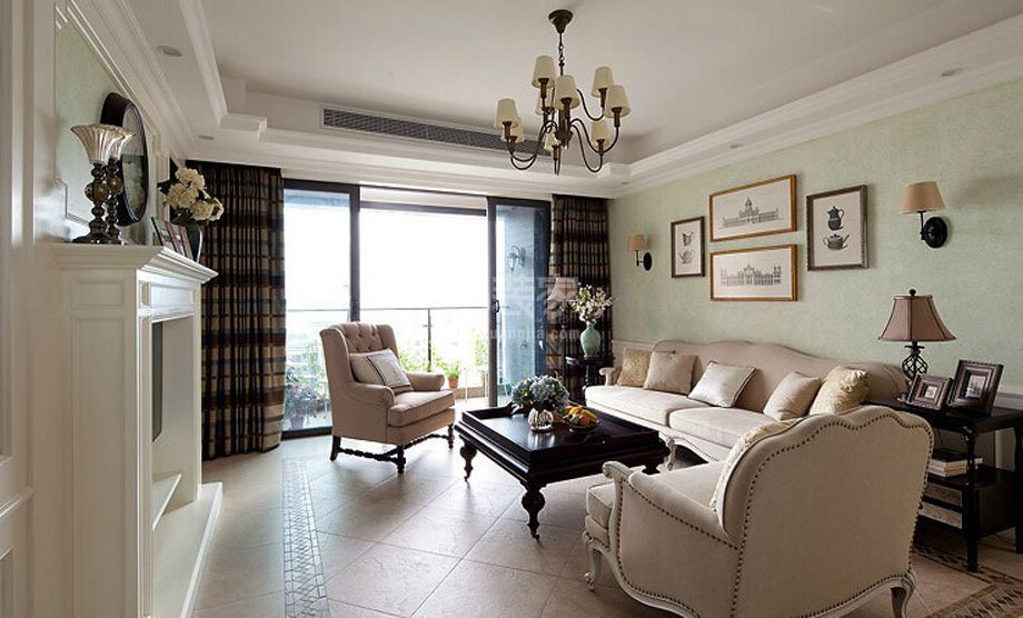 客厅1-中海小区145平米北欧风格