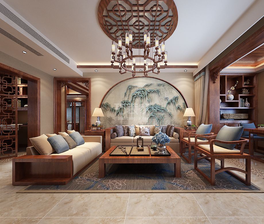 -金辉悦府 135平方米 中式风格