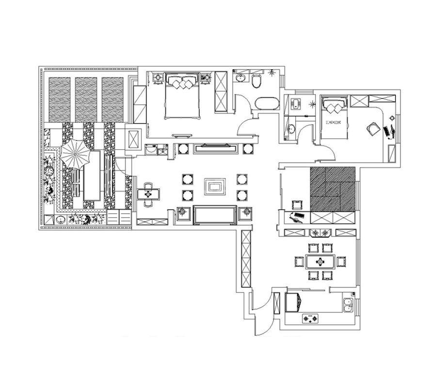 -金辉悦府 135平方米 中式风格