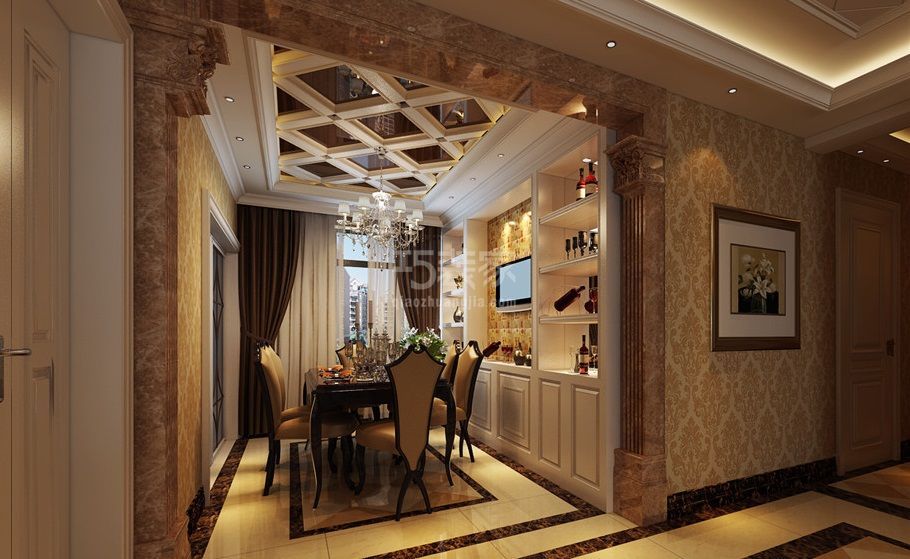 -振业泊公馆160平欧式风格设计方案