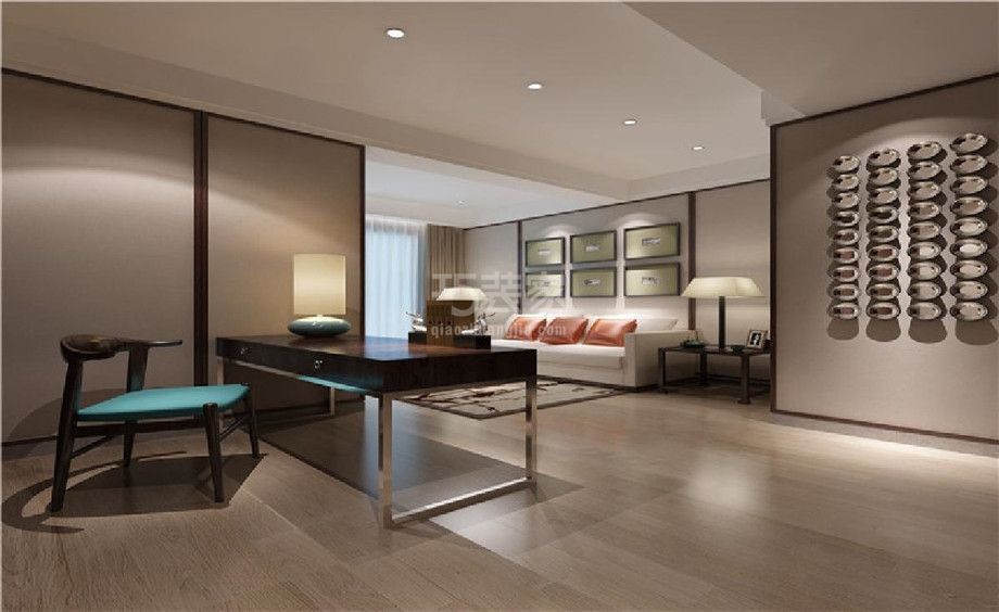 -金地芙蓉世家300平米中式设计方案