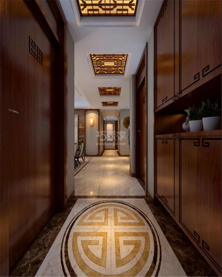 -首创国际城150平方新中式风格设计方案