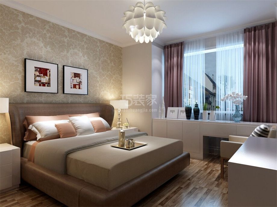 卧室-上和城80平简约风格设计方案