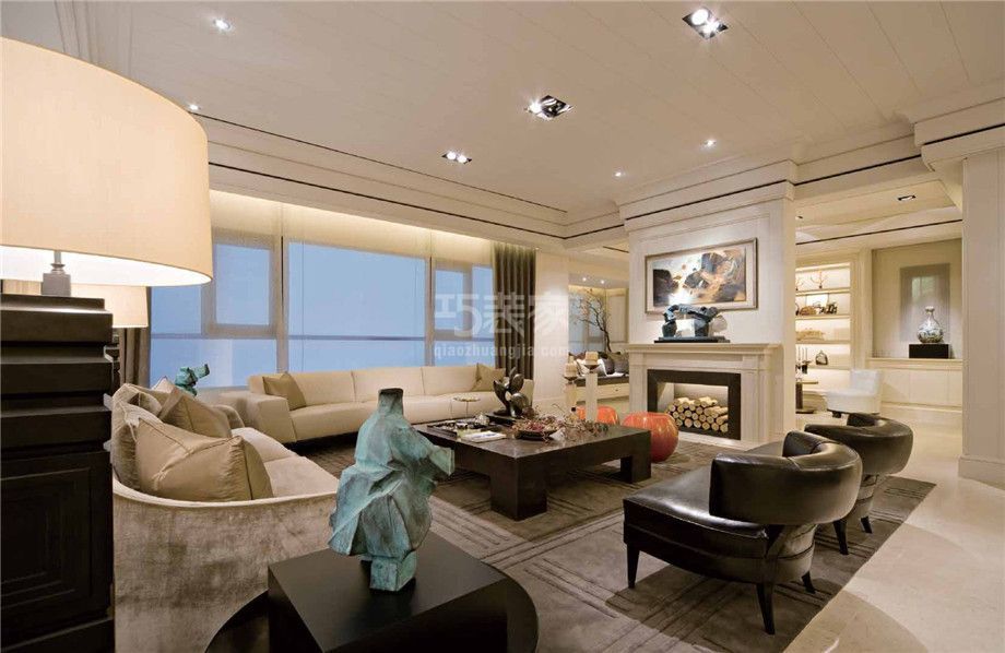 客厅-浐灞半岛198平米欧式风格设计方案