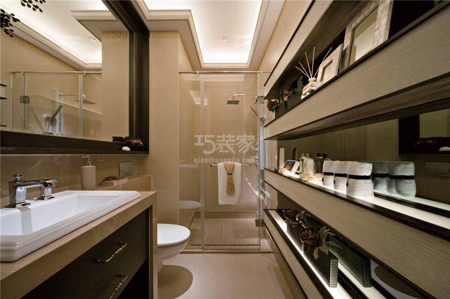 浴室-浐灞半岛198平米欧式风格设计方案