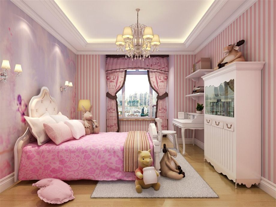 儿童房-金泰·新理城110平美式风格设计方案