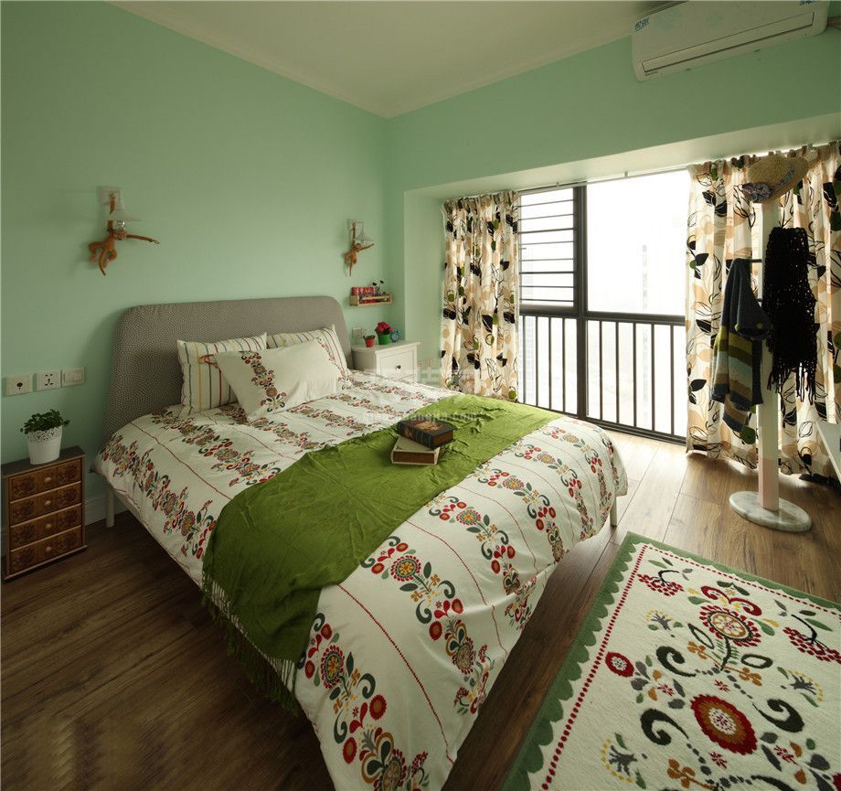 卧室-上和城120平混搭风格设计方案