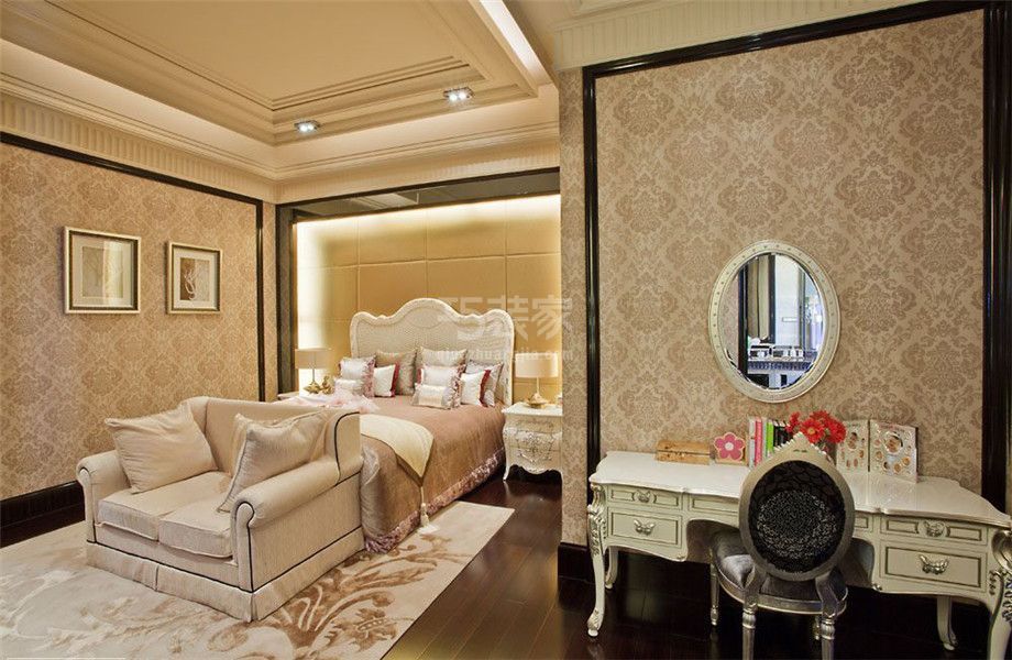 卧室-首创国际135平欧式风格设计方案