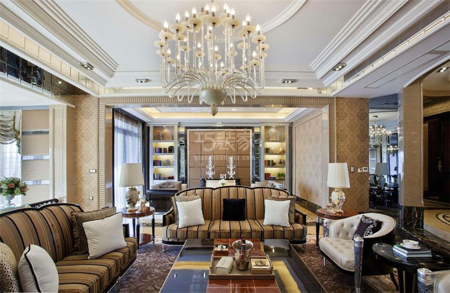 客厅-首创国际135平欧式风格设计方案