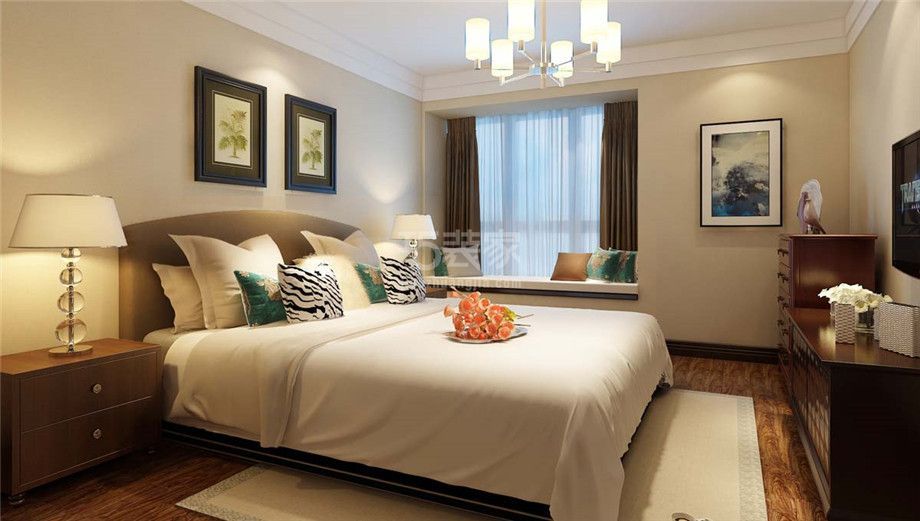 卧室-中海·开元壹号152平简约风格设计方案