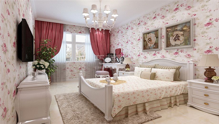 卧室-星河湾134平欧式风格设计方案
