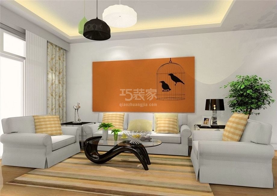 -山海文园80平米现代简约设计方案