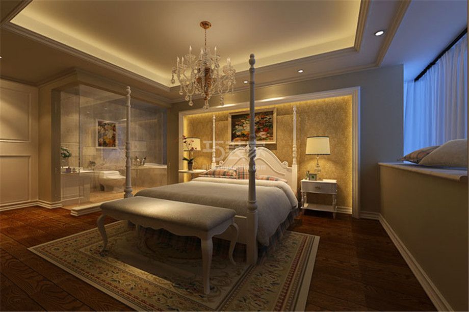 卧室-兴盛园145平欧式风格设计方案