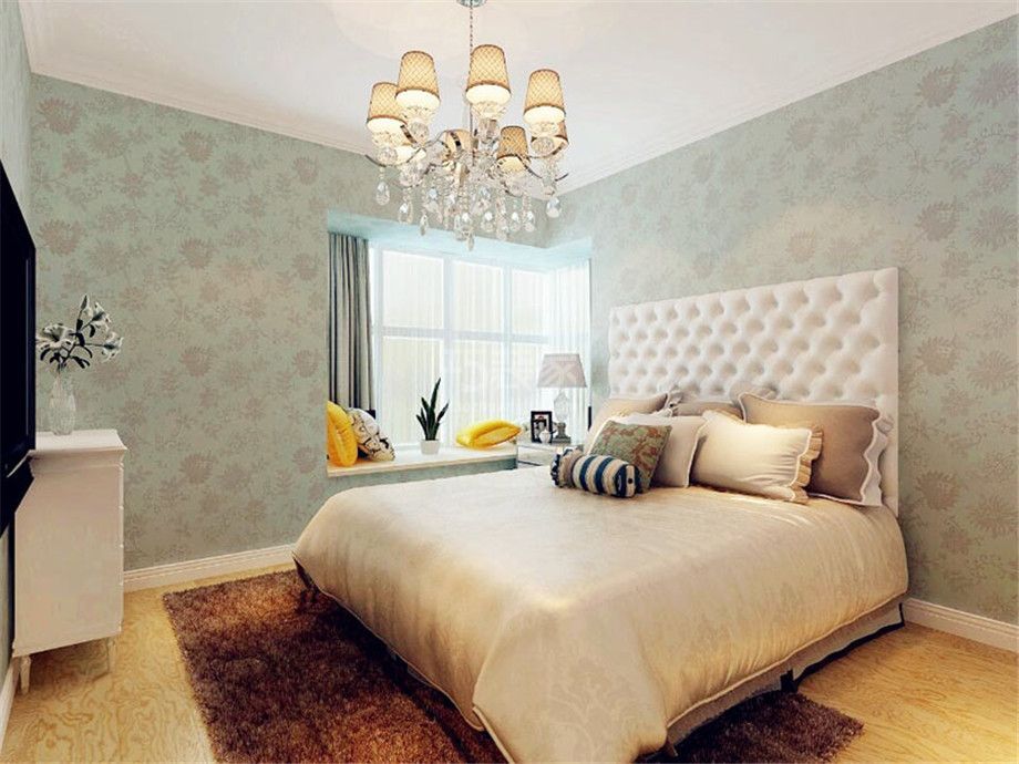 卧室-金地湖城大境108平欧式风格设计方案