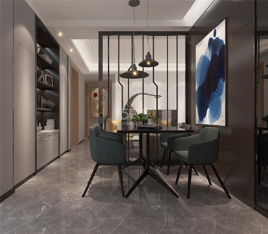 中冶一曲江山120平米现代简约风格