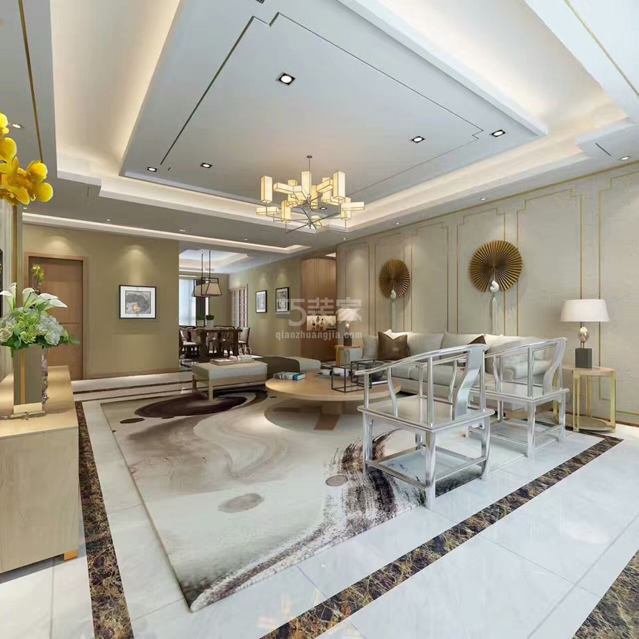 -首创漫香郡/120平米/新中式