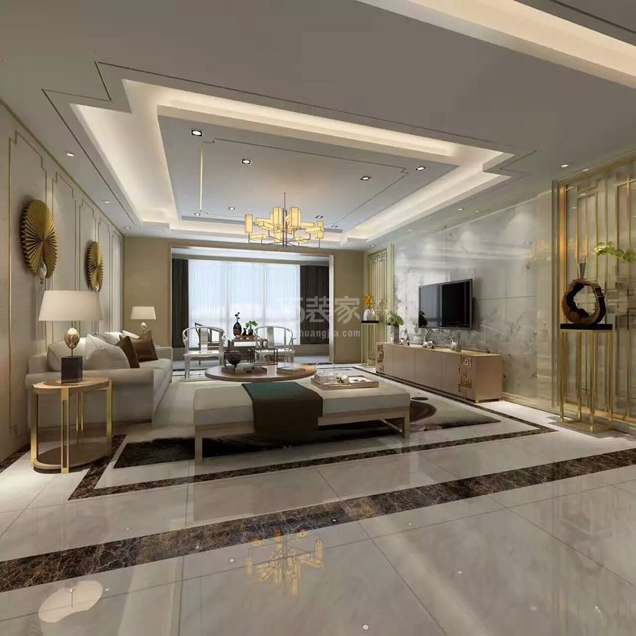 -首创漫香郡/120平米/新中式