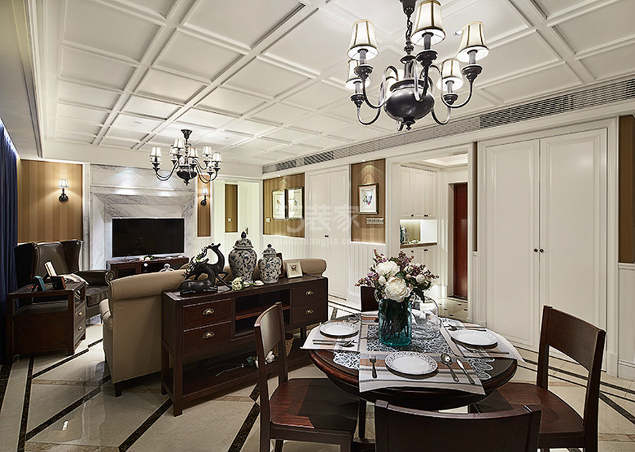 -曲江香都160平米简约美式