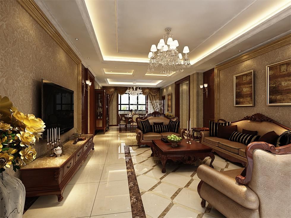 -龙湖花千树/140平米/欧式