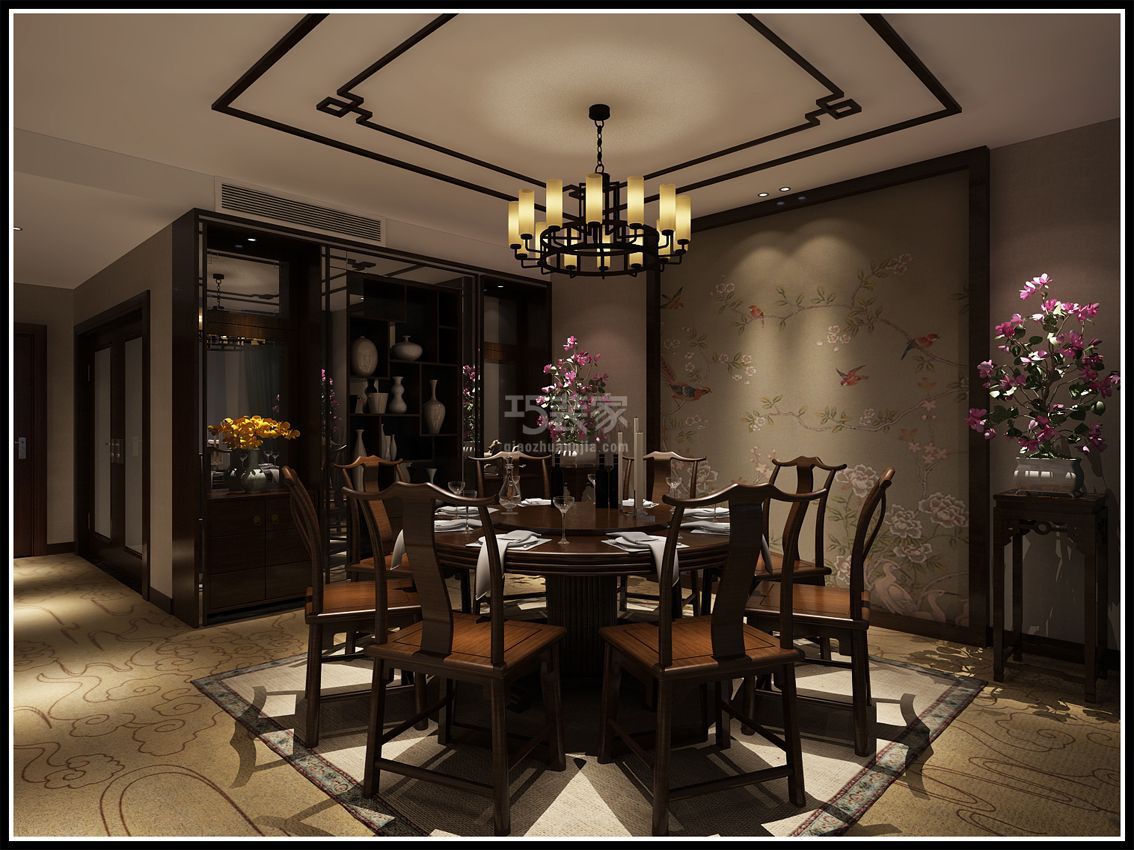 白桦林居/130平米/中式