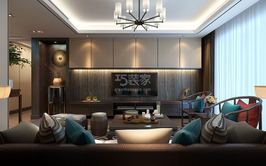 杨凌人才公寓 168平米新中式风格