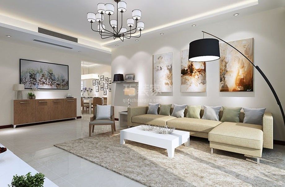 -莱茵小城93平米简约风格